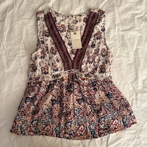 Lucky Brand Multicolor Floral Blouse